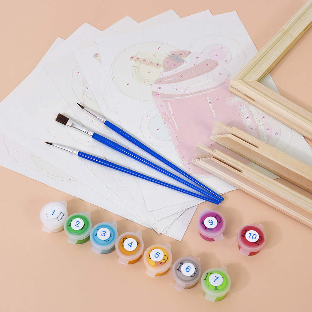 Shake Parade (Set of 6) -  Paint by numbers Kit -  Portrait By Numbers