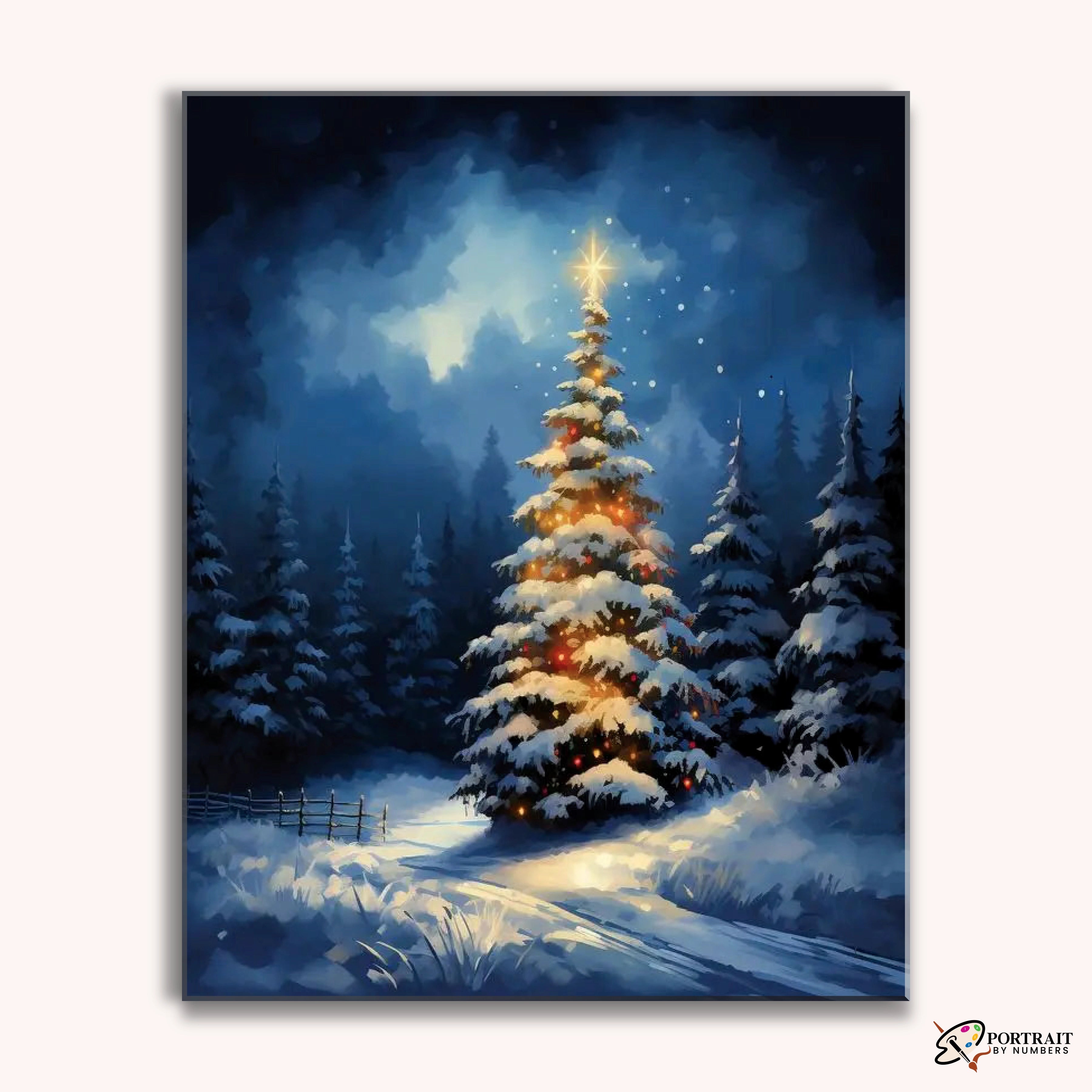 Silent Forest Tree -  Paint by Numbers Kit for Adults -  Portrait By Numbers