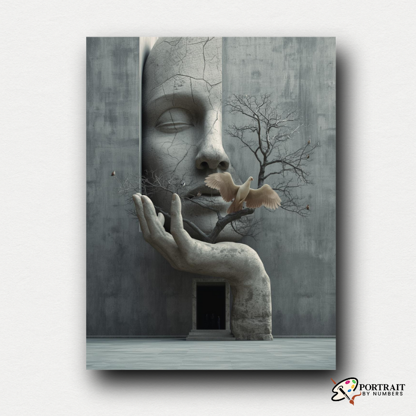 Silent Reverie -  Paint by numbers Kit -  Portrait By Numbers