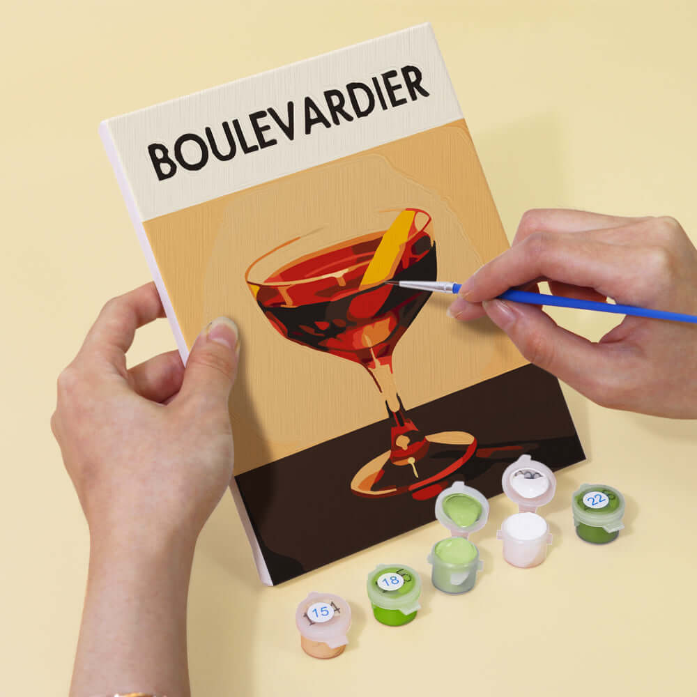 Sip & Shade (Set of 6) -  Paint by numbers Kit -  Portrait By Numbers