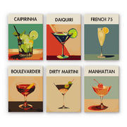 Sip & Shade (Set of 6) -  Paint by numbers Kit -  Portrait By Numbers