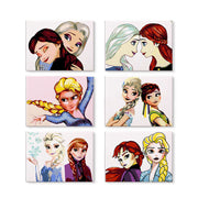 Sisters of Arendelle (Set of 6) -  Paint by Numbers Kit for Adults -  Portrait By Numbers