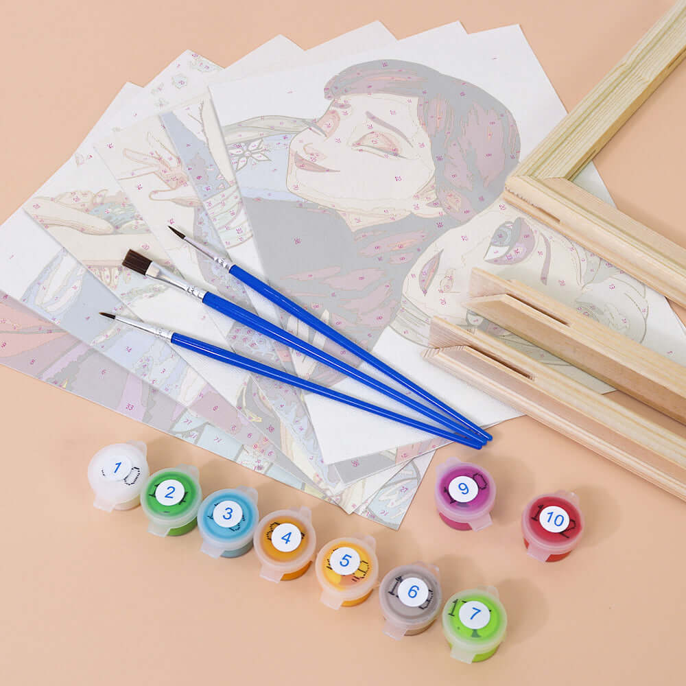 Sisters of Arendelle (Set of 6) -  Paint by numbers Kit -  Portrait By Numbers
