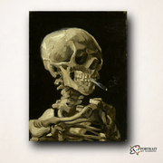 Skeleton Smoking - Van Gogh’s -  Paint by numbers -  Portrait By Numbers
