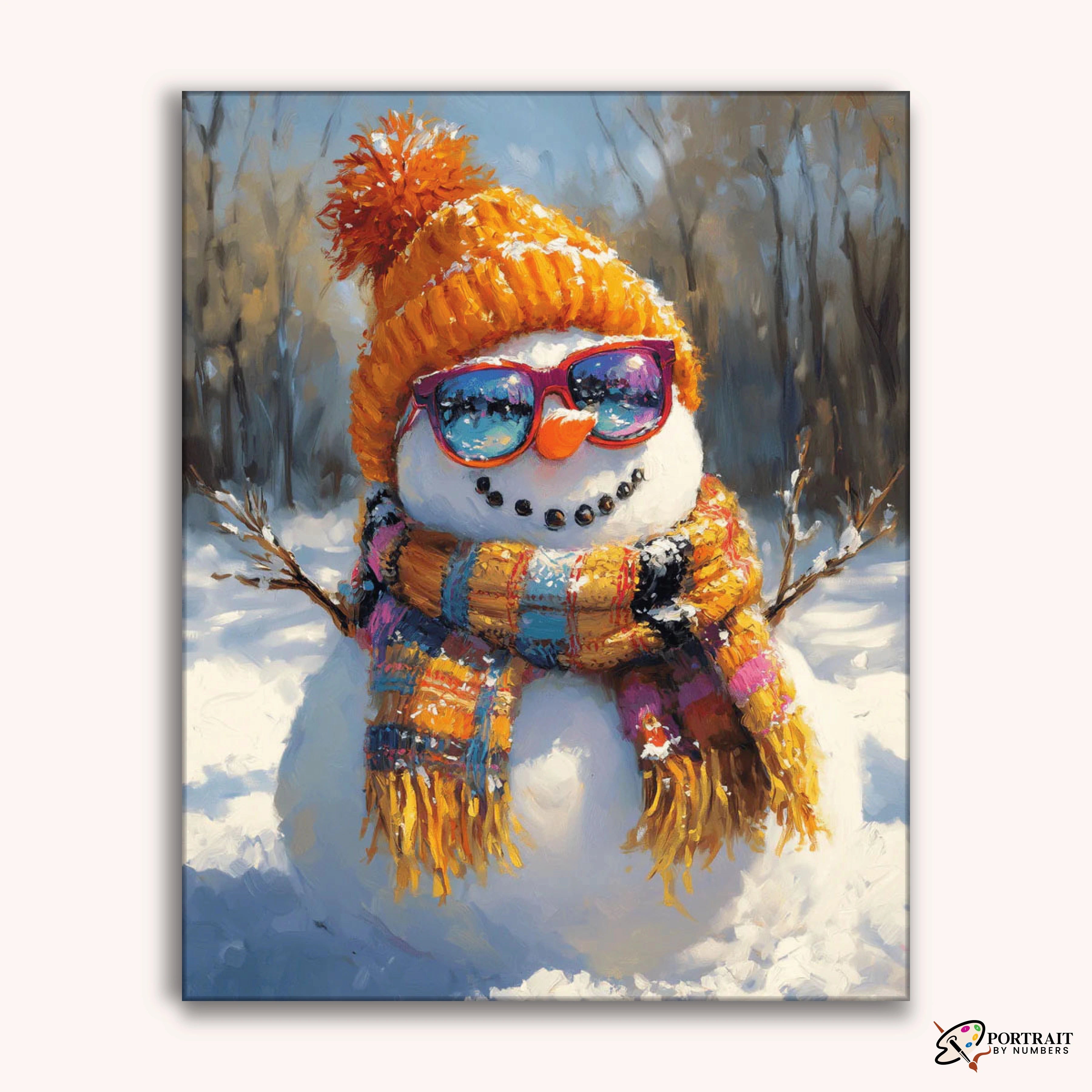 Snow Show -  Paint by Numbers Kit for Adults -  Portrait By Numbers