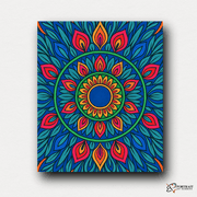 Solar Bloom (Mandala) -  Paint by numbers Kit -  Portrait By Numbers