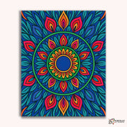 Solar Bloom (Mandala) -  Paint by Numbers Kit for Adults -  Portrait By Numbers