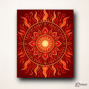 Solar Flare (Mandala) -  Paint by numbers Kit -  Portrait By Numbers