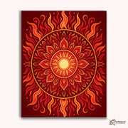 Solar Flare (Mandala) -  Paint by Numbers Kit for Adults -  Portrait By Numbers