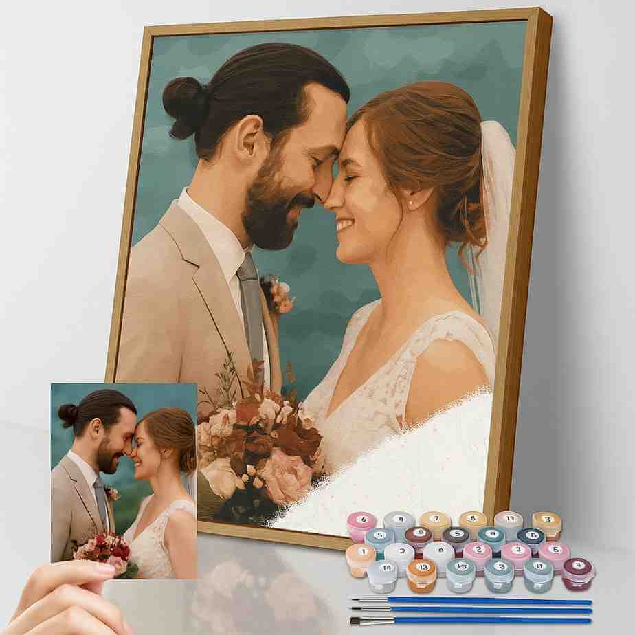Special Moments & Memories - Custom Paint by Numbers Kit -  Paint by numbers -  Portrait By Numbers
