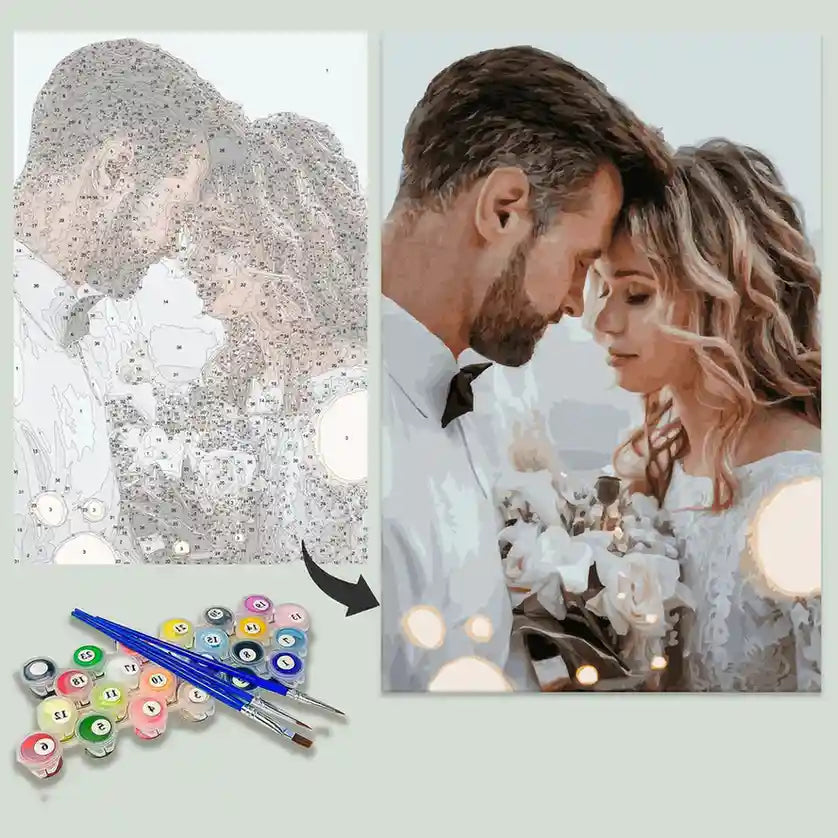 Special Moments & Memories - Custom Paint by Numbers Kit -  Paint by numbers -  Portrait By Numbers