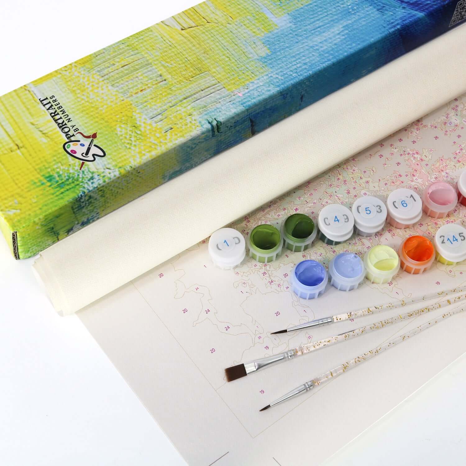 Spectrum Gaze -  Paint by Numbers Kit for Adults -  Portrait By Numbers