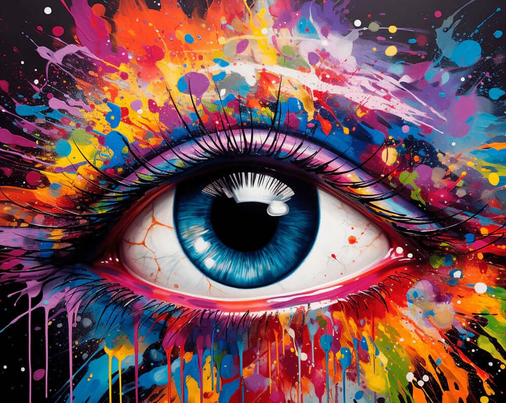 Spectrum Gaze -  Paint by Numbers Kit for Adults -  Portrait By Numbers