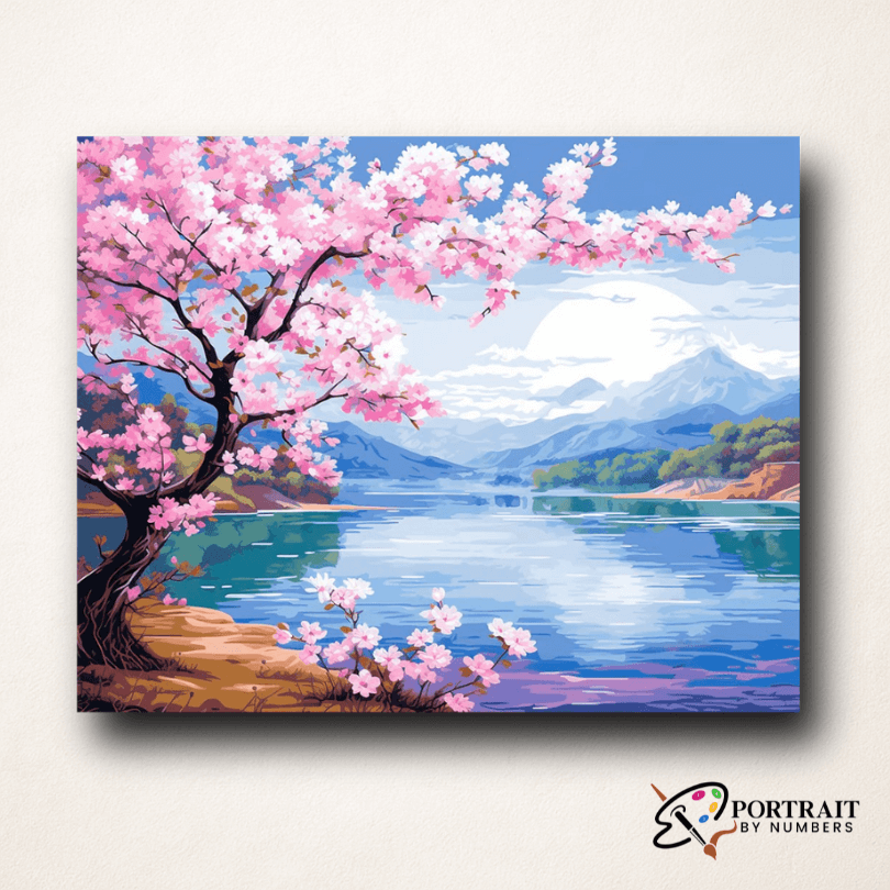 Springtime Serenity -  Paint by numbers -  Portrait By Numbers