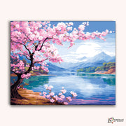 Springtime Serenity -  Paint by Numbers Kit for Adults -  Portrait By Numbers