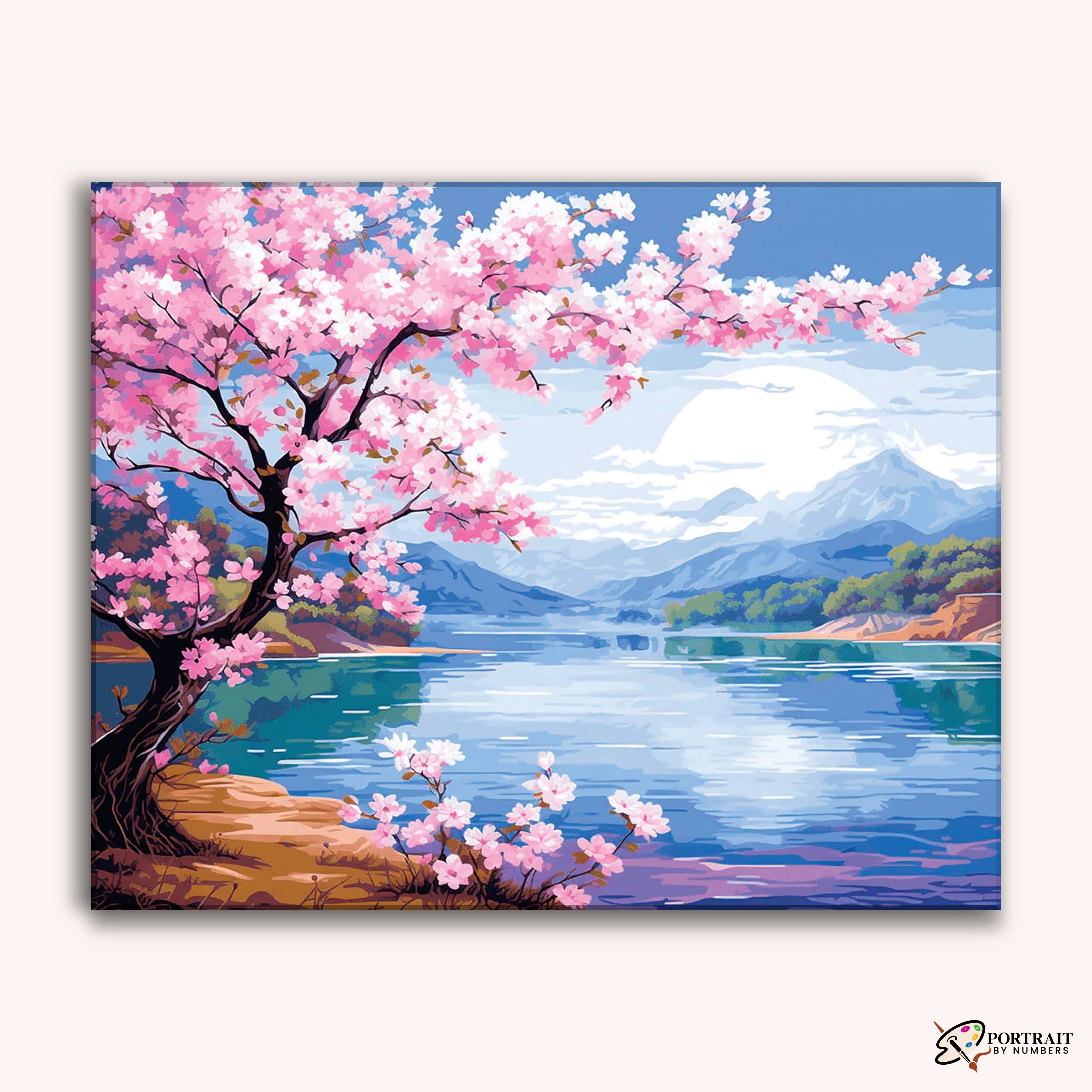 Springtime Serenity -  Paint by Numbers Kit for Adults -  Portrait By Numbers