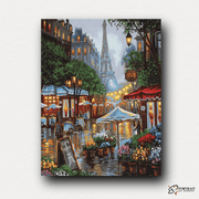 Springtime in Paris -  Paint by Numbers Kit for Adults -  Portrait By Numbers