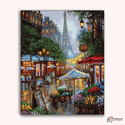 Springtime in Paris -  Paint by Numbers Kit for Adults -  Portrait By Numbers