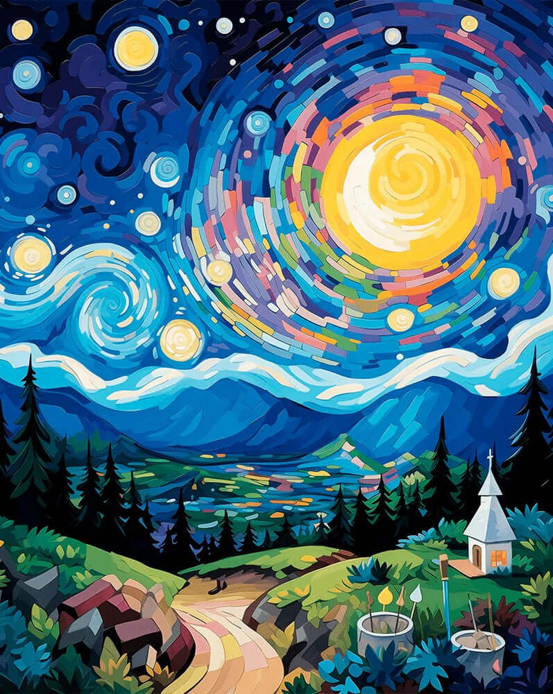 Starry Night Dream -  Paint by numbers -  Portrait By Numbers