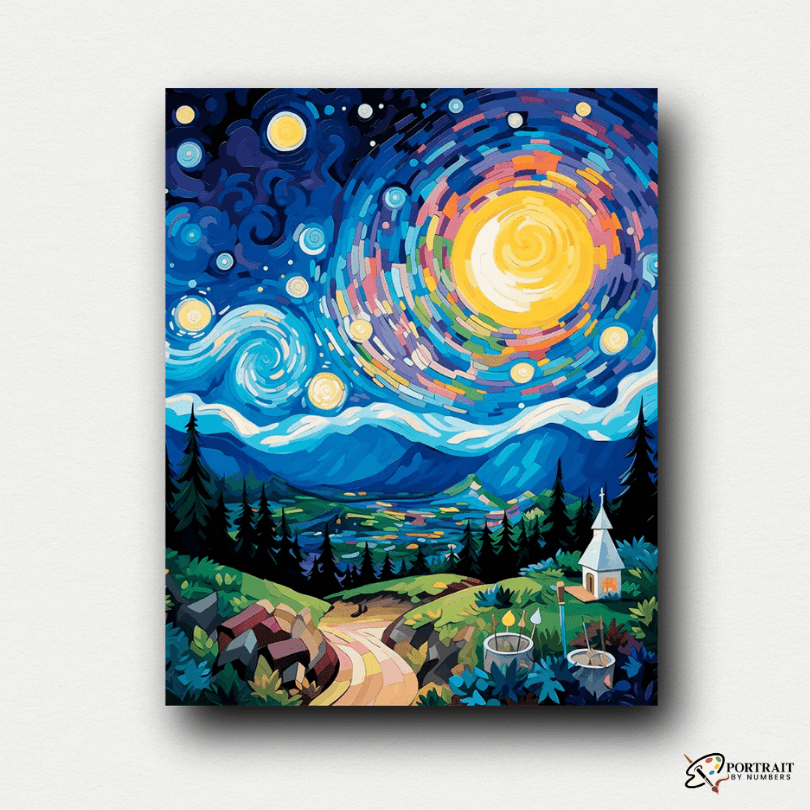 Starry Night Dream -  Paint by numbers -  Portrait By Numbers