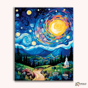 Starry Night Dream -  Paint by Numbers Kit for Adults -  Portrait By Numbers