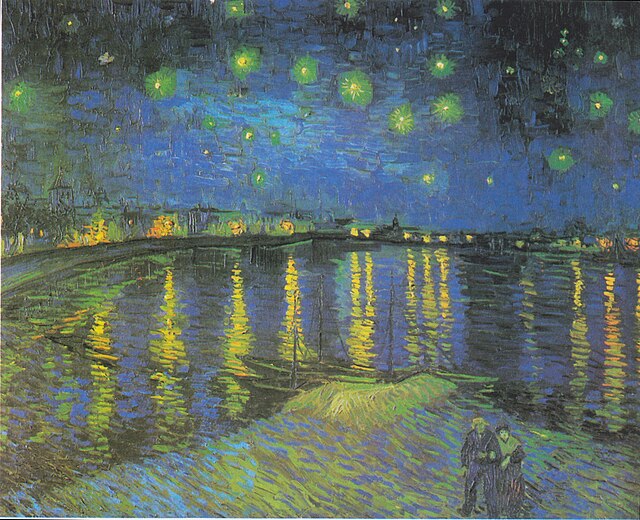 Starry Night Over the Rhône - Vincent Van Gogh -  Paint by numbers -  Portrait By Numbers