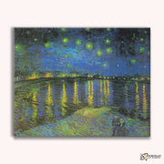 Starry Night Over the Rhône - Vincent Van Gogh -  Paint by Numbers Kit for Adults -  Portrait By Numbers