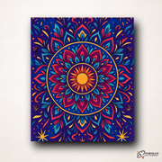 Stellar Lotus (Mandala) -  Paint by numbers Kit -  Portrait By Numbers
