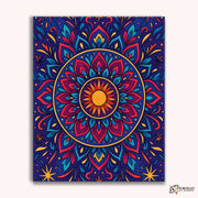 Stellar Lotus (Mandala) -  Paint by Numbers Kit for Adults -  Portrait By Numbers