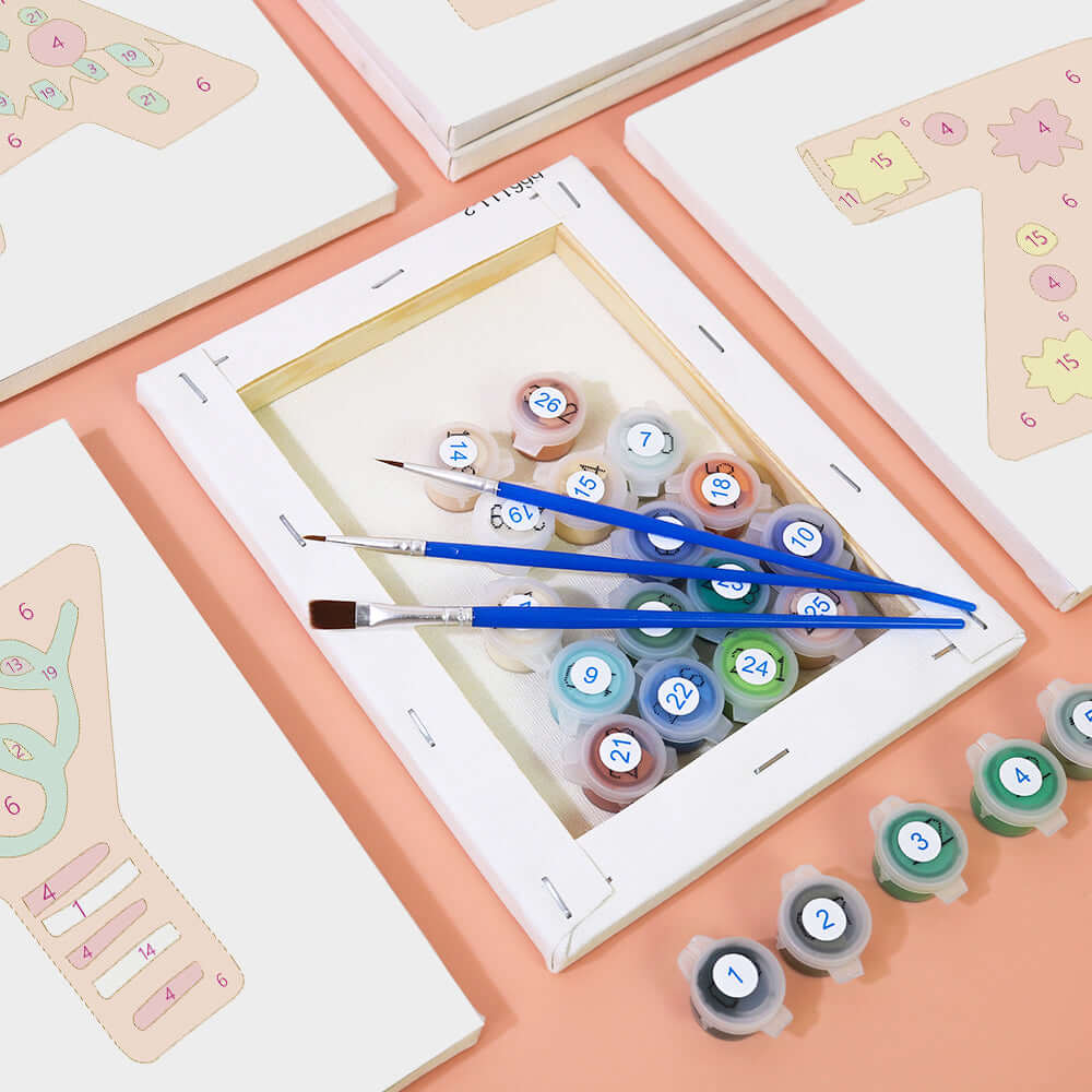 Sugar ABCs (Alphabet) -  Paint by numbers Kit -  Portrait By Numbers