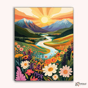 Sun-Kissed Fields -  Paint by Numbers Kit for Adults -  Portrait By Numbers