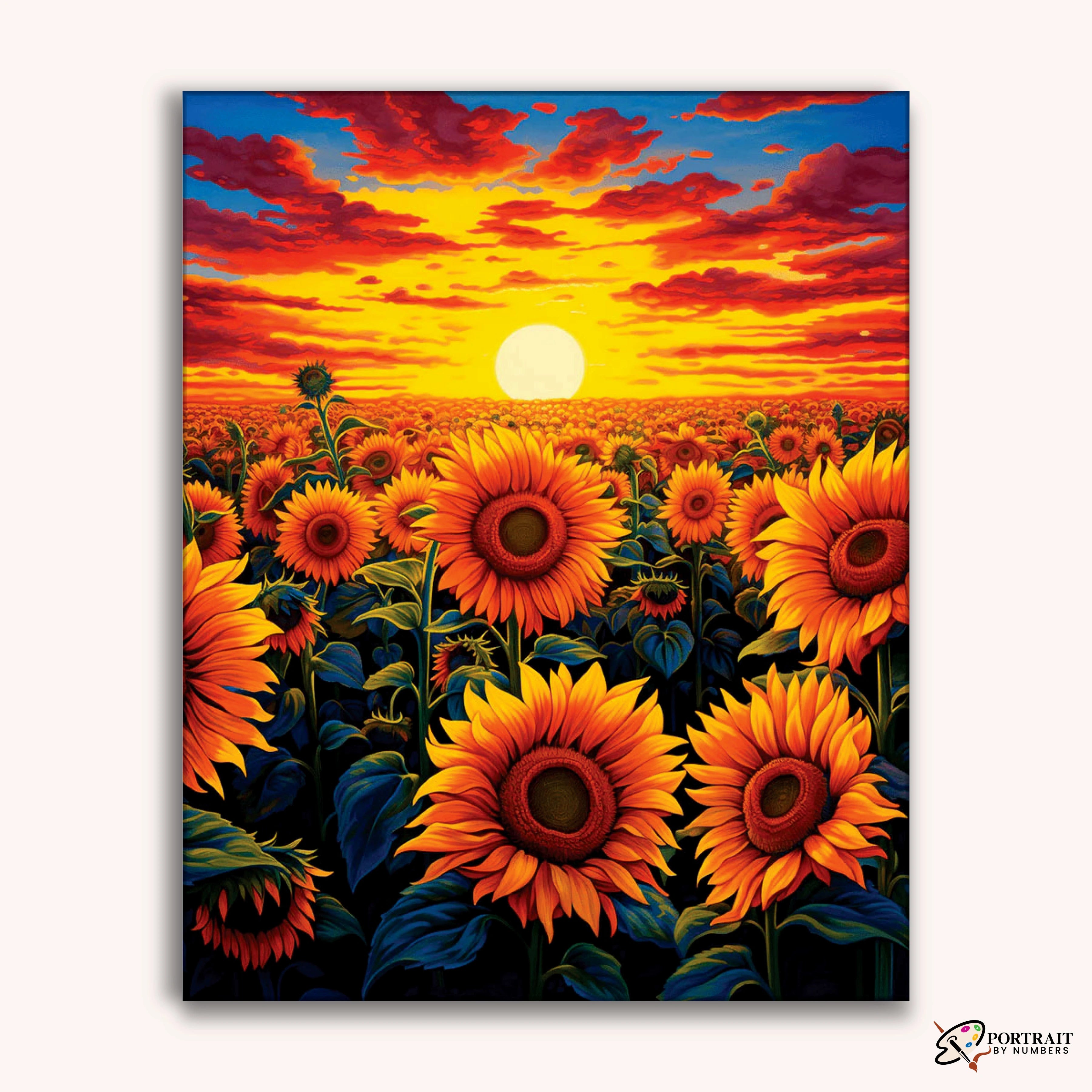 Sunflower Dusk -  Paint by Numbers Kit for Adults -  Portrait By Numbers