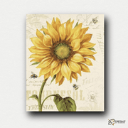 Sunflower & Honey Bee -  Paint by numbers Kit -  Portrait By Numbers
