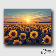Sunflower Sunset -  Paint by Numbers Kit for Adults -  Portrait By Numbers