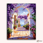 Sunlit Arches -  Paint by Numbers Kit for Adults -  Portrait By Numbers