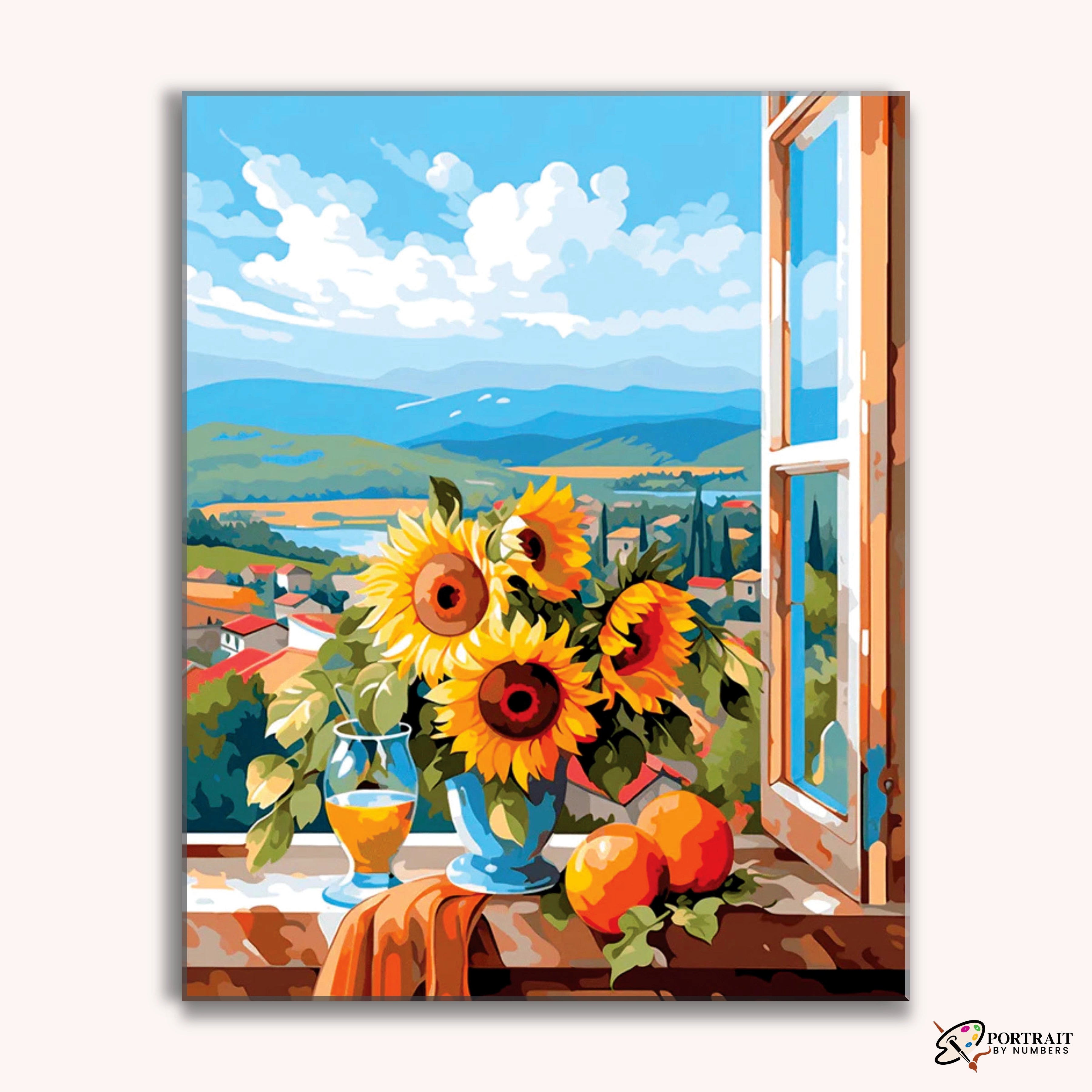 Sunlit Serenade -  Paint by Numbers Kit for Adults -  Portrait By Numbers