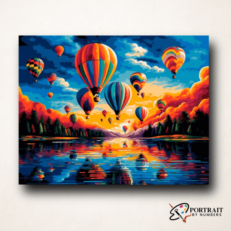 Sunset Ascension -  Paint by numbers Kit -  Portrait By Numbers