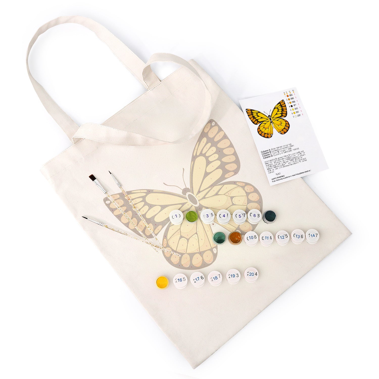 Sunset Butterfly Bag -  Paint by Numbers Kit for Adults -  Portrait By Numbers