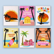 Sunset Vibes (Set of 6) -  Paint by numbers Kit -  Portrait By Numbers