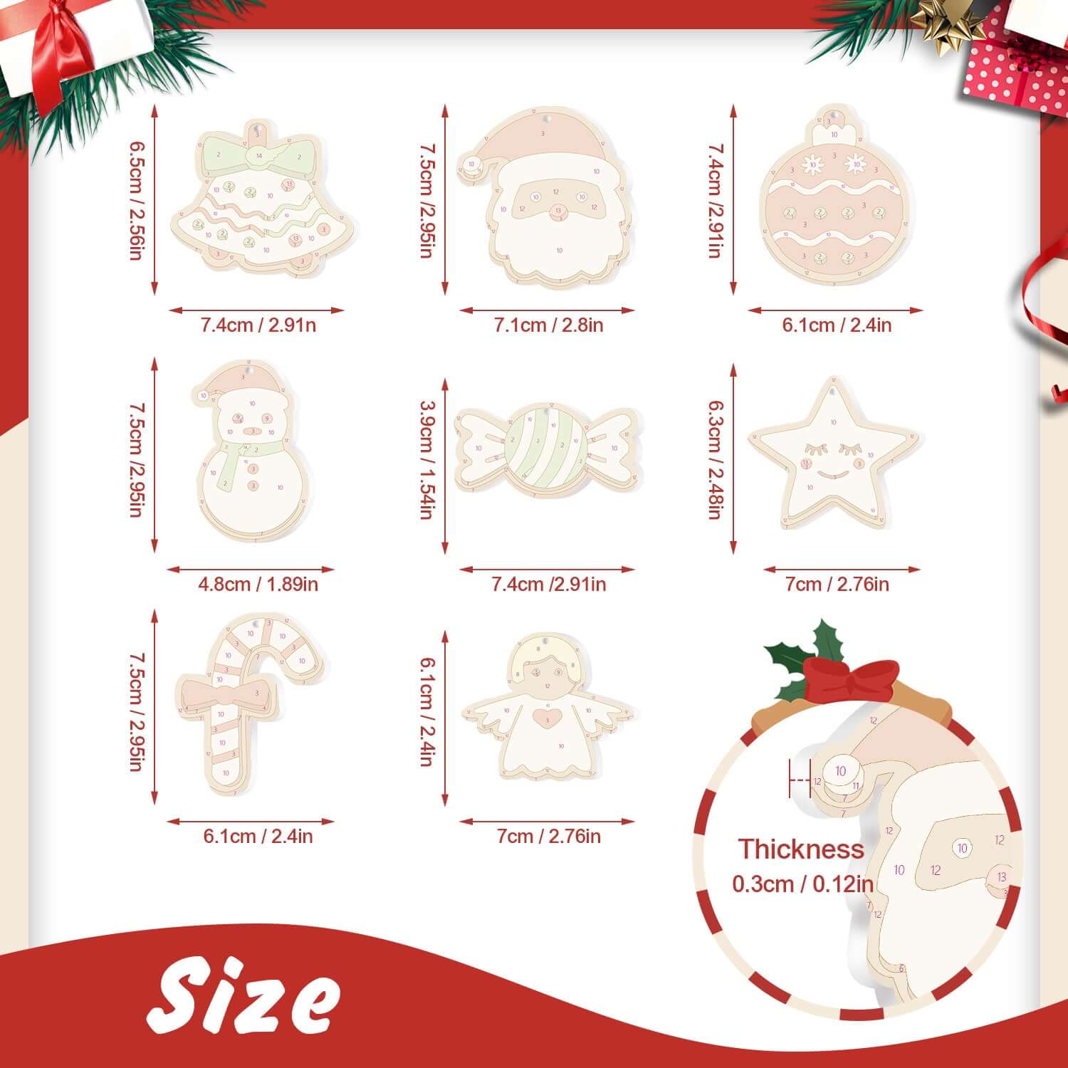 Sweet Christmas -  Paint by Numbers Kit for Adults | Relaxing DIY Art Gift | -  Portrait By Numbers