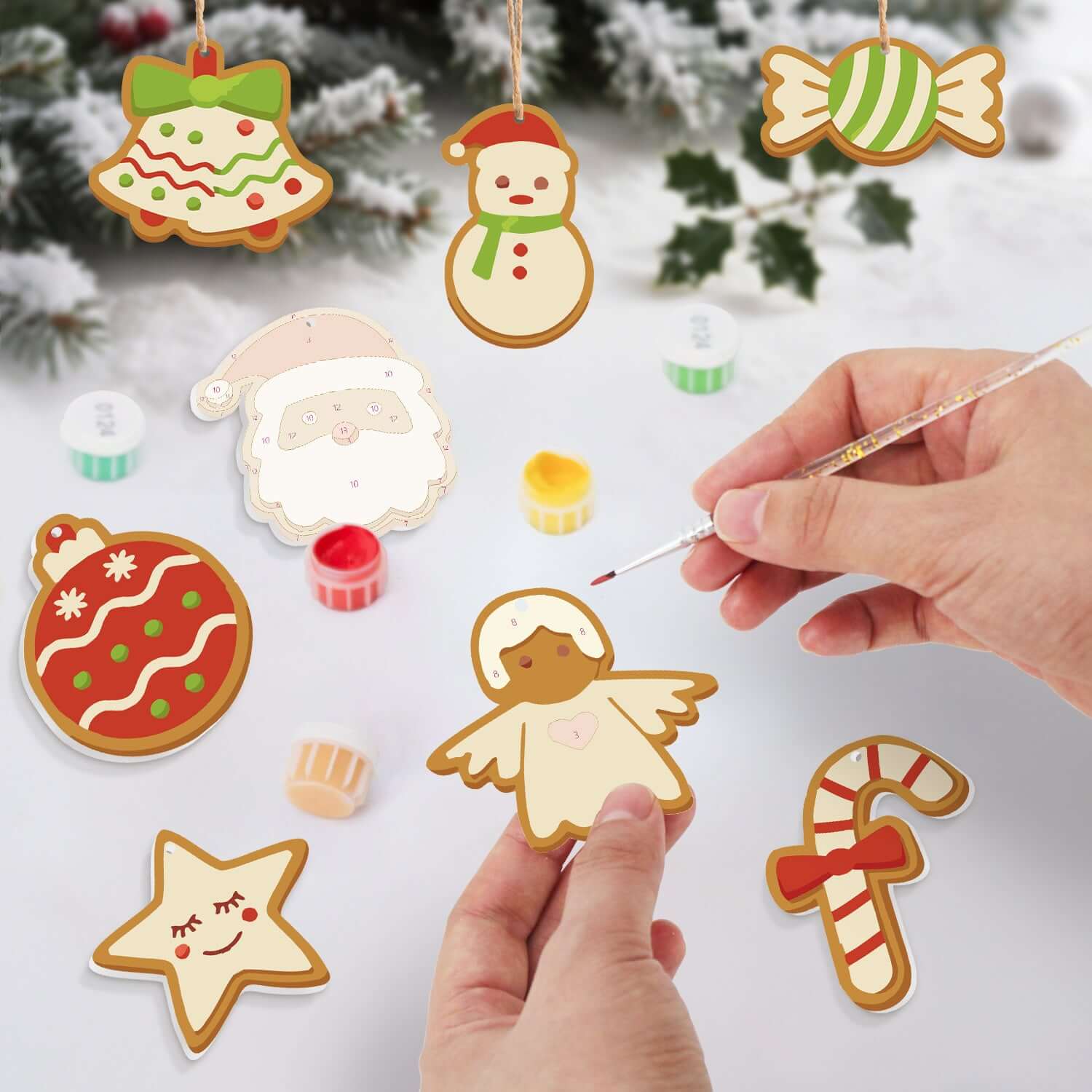 Sweet Christmas -  Paint by Numbers Kit for Adults | Relaxing DIY Art Gift | -  Portrait By Numbers