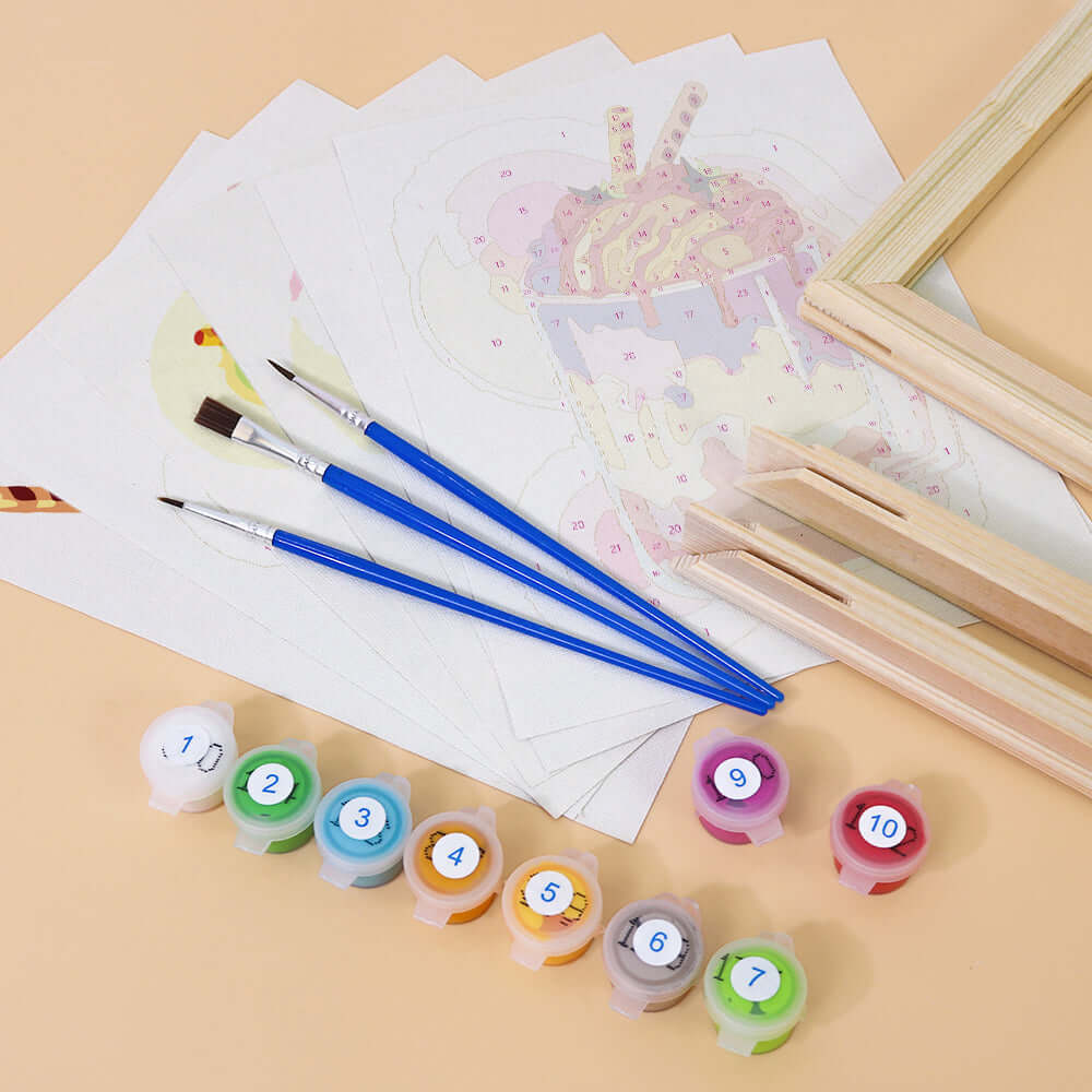 Sweet Sips (Set of 6) -  Paint by numbers Kit -  Portrait By Numbers