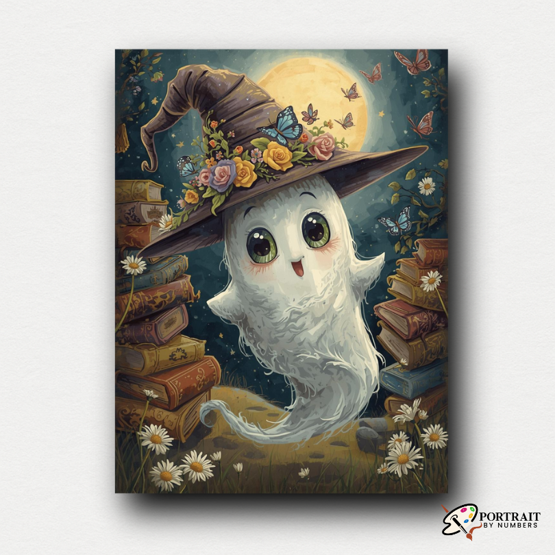 The Enchanted Ghost -  Paint by numbers Kit -  Portrait By Numbers