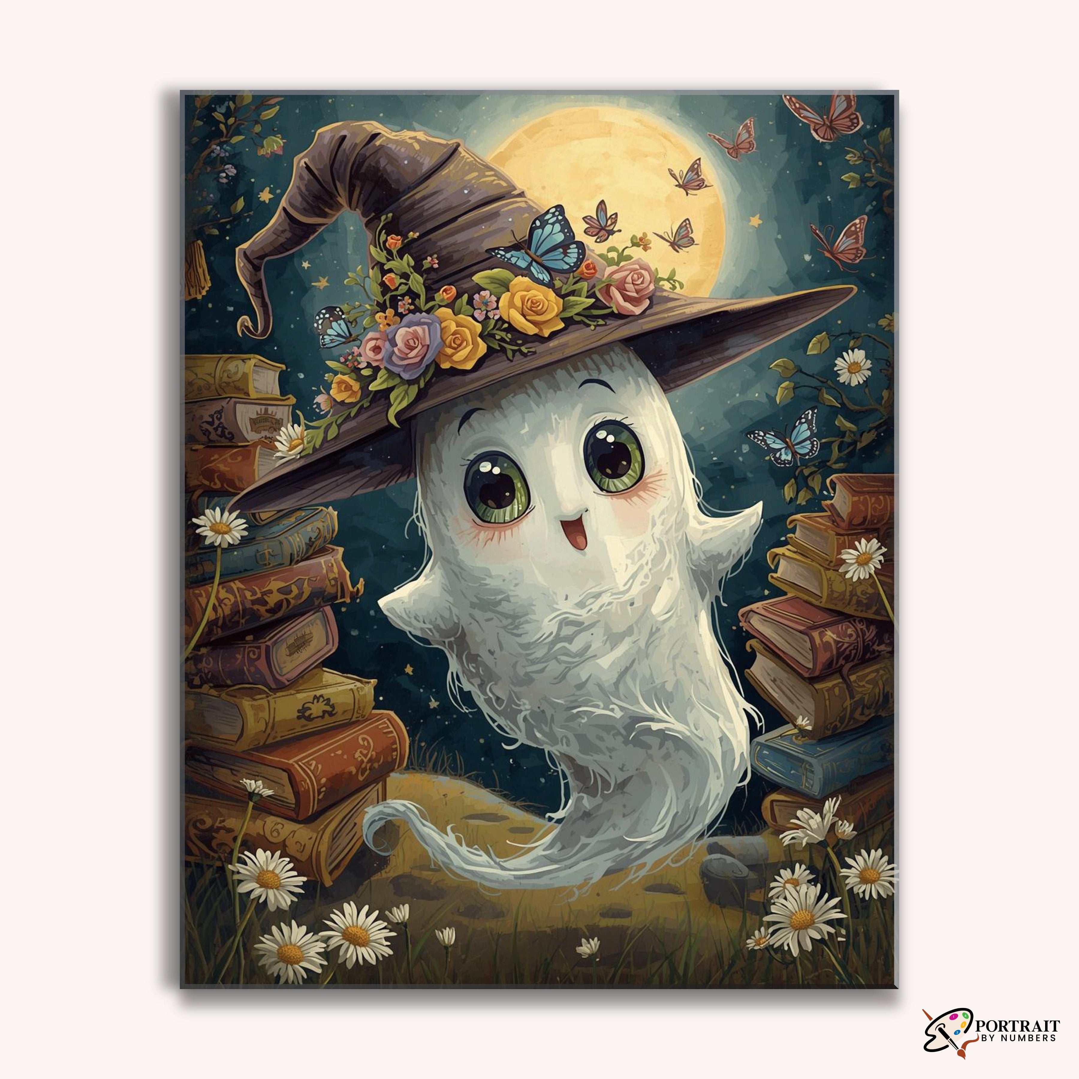 The Enchanted Ghost -  Paint by Numbers Kit for Adults -  Portrait By Numbers