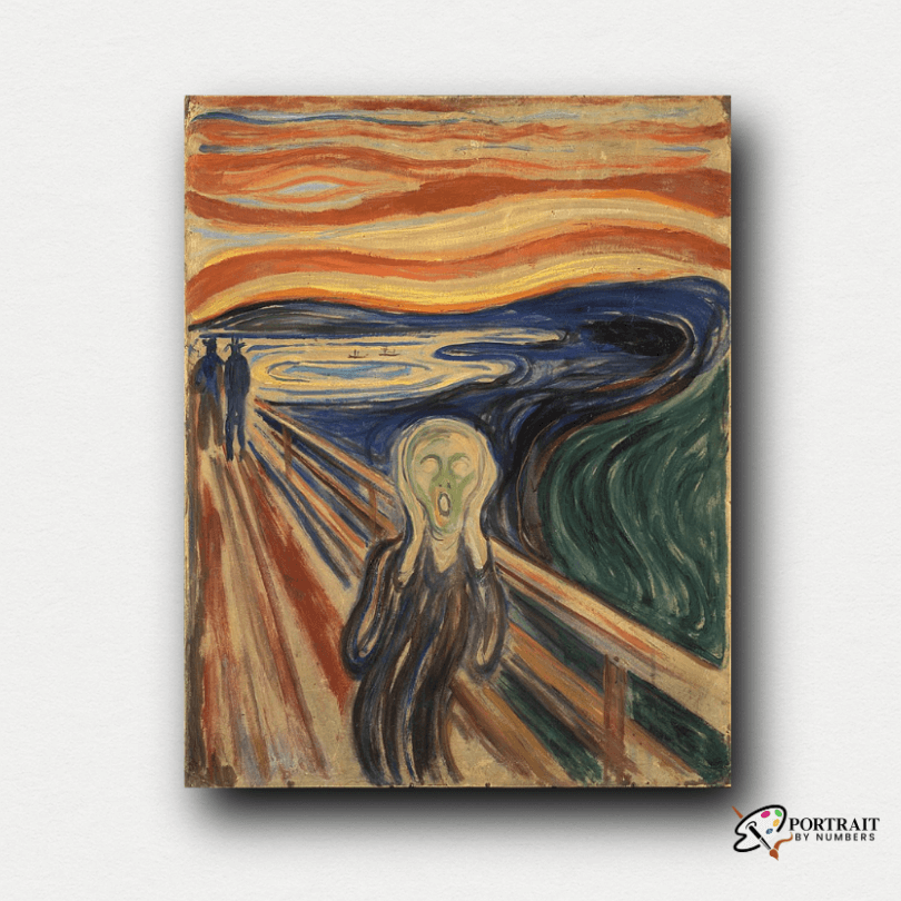 The Scream - Edvard Munch -  Paint by numbers -  Portrait By Numbers