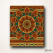 Tribal Sun (Mandala) -  Paint by numbers Kit -  Portrait By Numbers