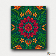 Tropical Bloom (Mandala) -  Paint by numbers Kit -  Portrait By Numbers