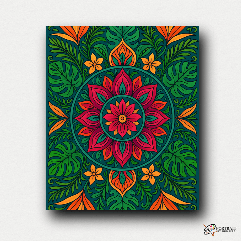 Tropical Bloom (Mandala)