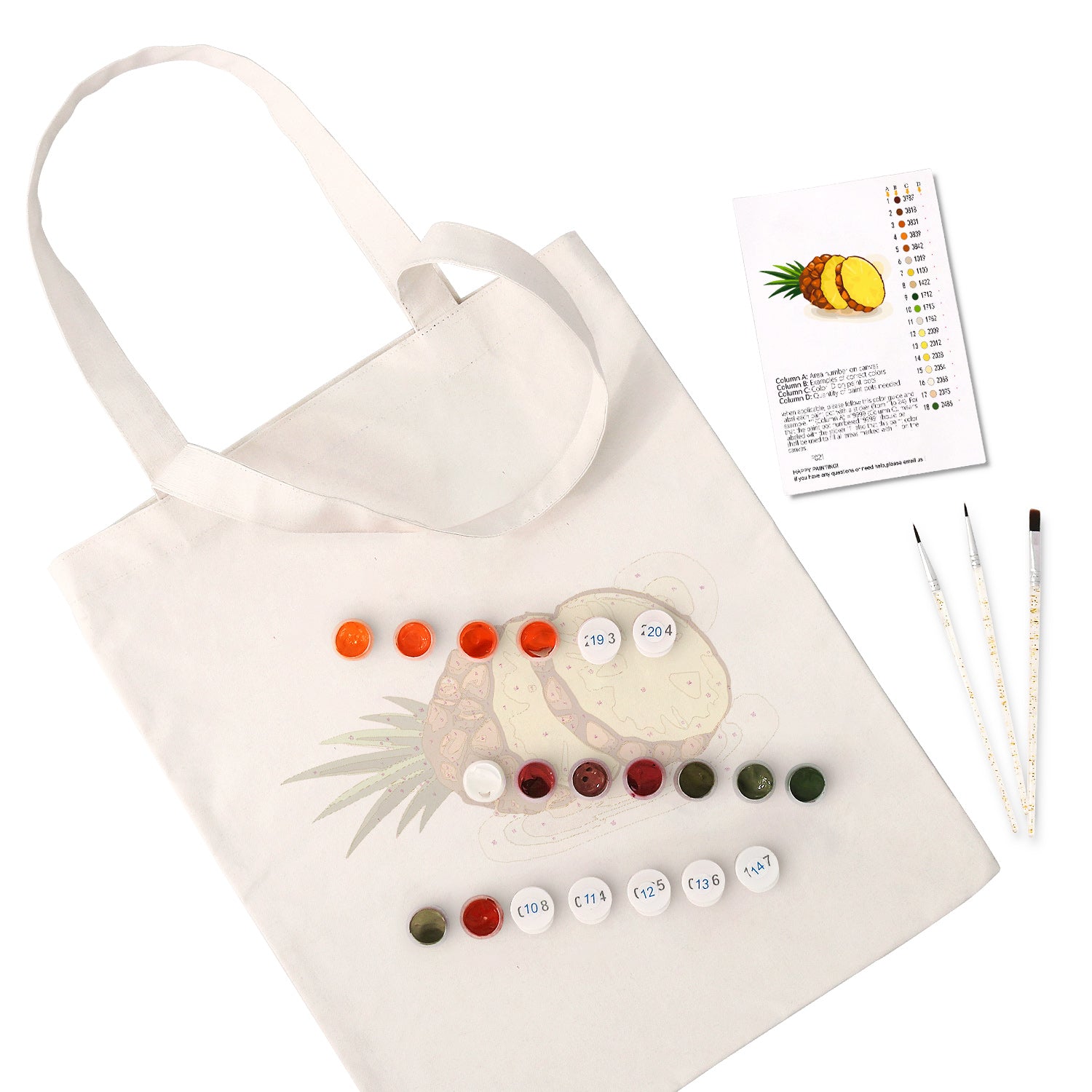 Tropical Pine Bag -  Paint by Numbers Kit for Adults -  Portrait By Numbers