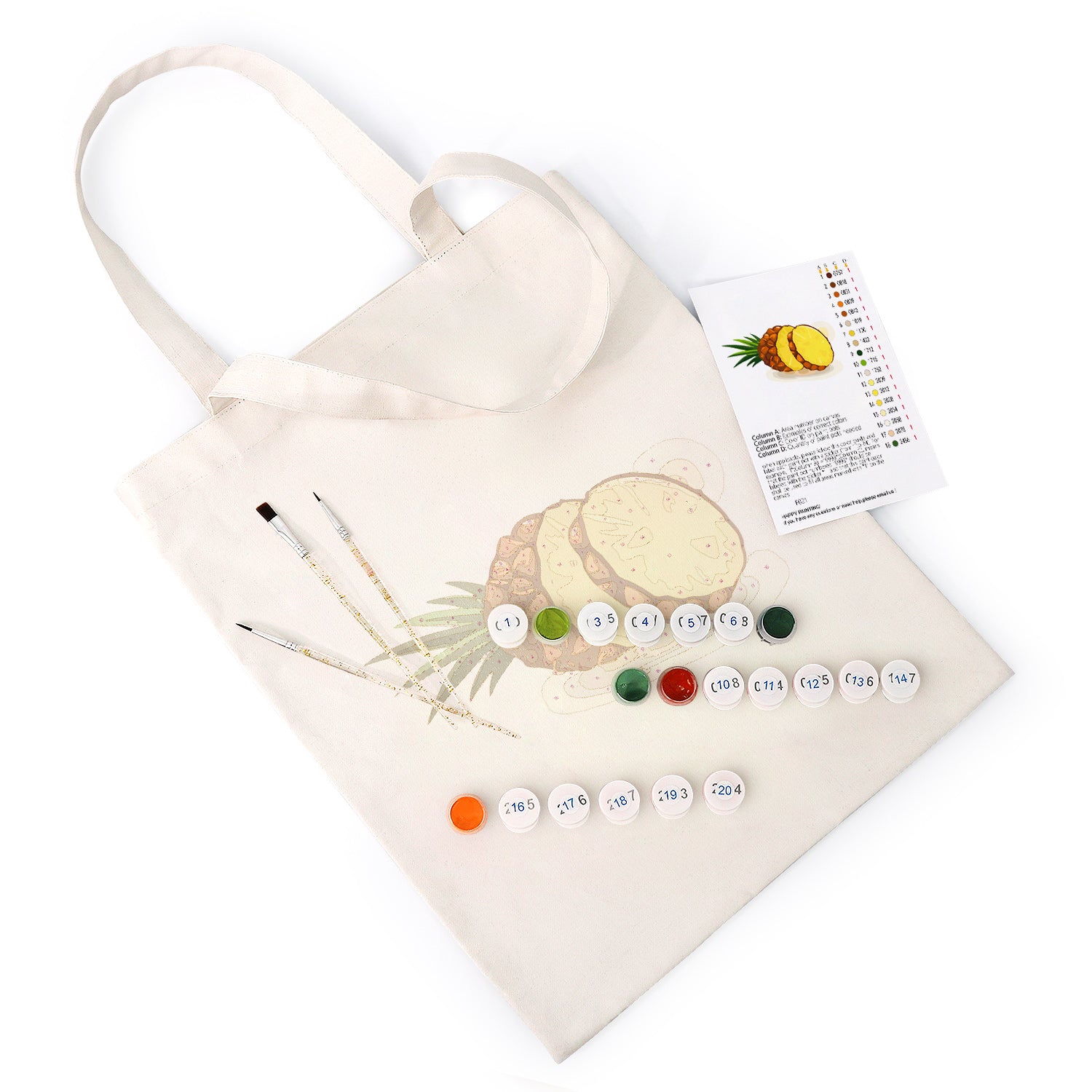 Tropical Pine Bag -  Paint by Numbers Kit for Adults -  Portrait By Numbers